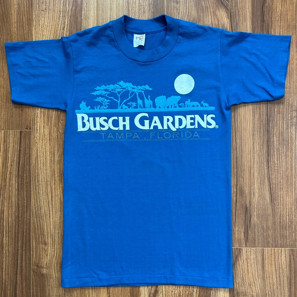 Vintage 1980s Busch Gardens Safari Logo Souvenir Men’s Small T Shirt